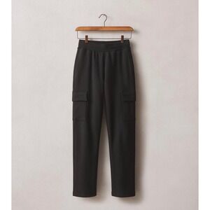NWOT American Giant Womens Cargo Straight Sweatpant L Black Drawstring